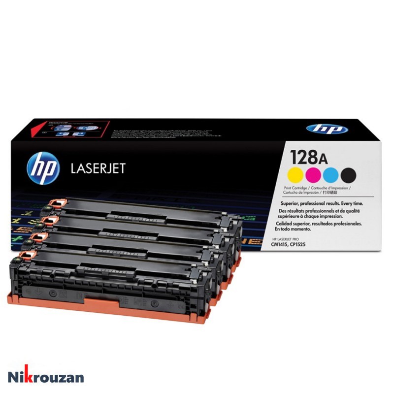 ست کامل کارتریج رنگی لیزری HP 128A (اچ پی) چهار رنگ ست کامل کارتریج رنگی لیزری HP 128A (اچ پی) چهار رنگ
