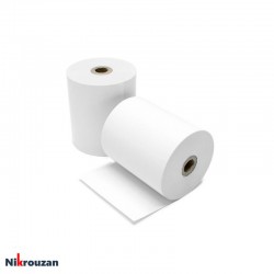 رول کاغذ حرارتی هانسول 8 سانتی چاپ آبی 40 متری