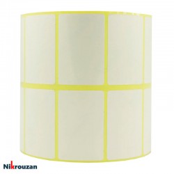 لیبل (برچسب) پی وی سی (صدفی) دو ردیفه PVC Label 34×51