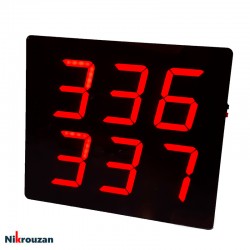 دستگاه فراخوان صوتی مشتری بیسیم اسکار با یک تابلو دو ردیفه