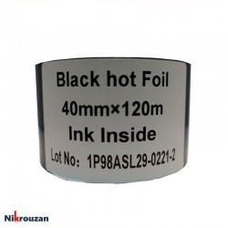 ریبون تاریخ زن حرارتی مدل 40x120 (40 میلی متر عرض × 120 متر طول)