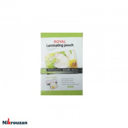 طلق پرس رویال 150 میکرون سایز 6x9 سانتی متر بسته 100 عددی