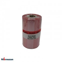 ریبون وکس رزین رنگ قرمز Red Wax Resin Ribbon 110×300