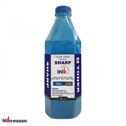 تونر شارژ رنگی شارپ برند آی نیک (Inik) رنگ آبی 250 گرمی