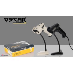 بارکد خوان با سیم اسکار مدل OSCAR UNIBAR 1D سفید (با پایه)(دو LED)