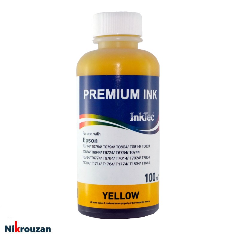 جوهر زرد اینک تک (خارجی) برای پرینترهای اپسون مدل Epson Inktec 100ml جوهر زرد اینک تک (خارجی) برای پرینترهای اپسون مدل Epson Inktec 100ml