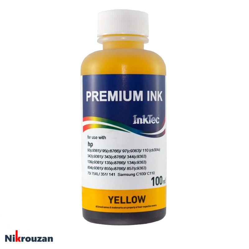 جوهر زرد اینک تک (خارجی) برای پرینترهای اچ پی مدل HP Inktec 100ml جوهر زرد اینک تک (خارجی) برای پرینترهای اچ پی مدل HP Inktec 100ml