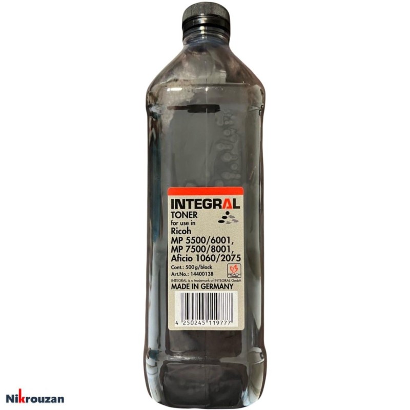 تونر شارژ اینتگرال ریکو ۵۰۰ گرمی Integral Ricoh Toner Refill Powder تونر شارژ اینتگرال ریکو ۵۰۰ گرمی Integral Ricoh Toner Refill Powder