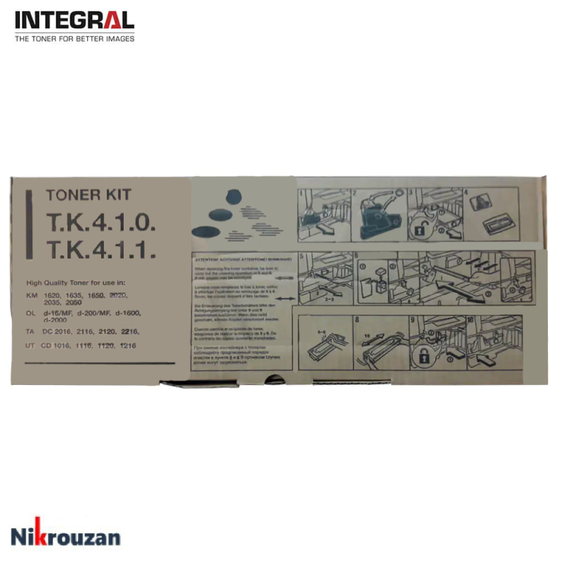 کارتریج تونر اینتگرال کیوسرا ۱۰۰۰ گرمی 1620 Integral Kyocera 1000g Toner Cartridge (TK410) کارتریج تونر اینتگرال کیوسرا ۱۰۰۰ گرمی 1620 Integral Kyocera 1000g Toner Cartridge (TK410)