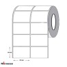 لیبل (برچسب) کاغذی رنگ قرمز دو ردیفه 51×34 Red Paper Label