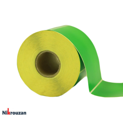 لیبل (برچسب) کاغذی رنگ سبز تک ردیفه 100×50 Green Paper Label