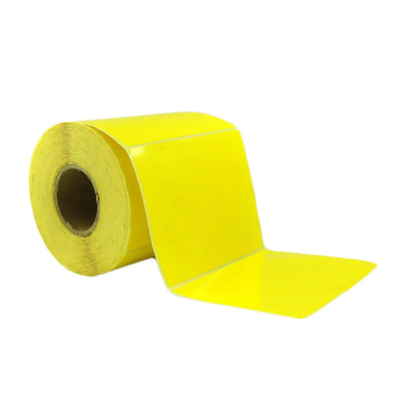 لیبل (برچسب) کاغذی رنگ زرد تک ردیفه 100×80 Yellow Paper Label لیبل (برچسب) کاغذی رنگ زرد تک ردیفه 100×80 Yellow Paper Label