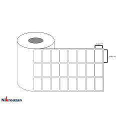لیبل ترانسپارنت (شیشه ای) سه ردیفه 6000 عددی Transparent Label 31×21