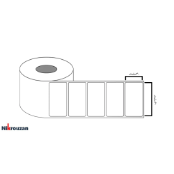 لیبل ترانسپارنت (شیشه ای) تک ردیفه 1000 عددی Transparent Label 40×60
