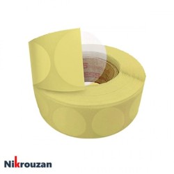 لیبل ترانسپارنت (شیشه ای) دایره ای به قطر ۵ سانتی متر (۵۰ میلی متر) 1000 عددی Round Transparent Label 50mm