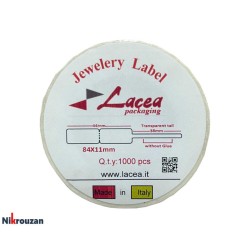 لیبل (برچسب) جواهر ایتالیایی پی وی سی (PVC) 1000 عددی  Italian Jewelry PVC Label