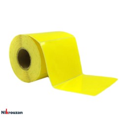 لیبل (برچسب) کاغذی رنگ زرد 500 عددی تک ردیفه 150×100 Yellow Paper Label