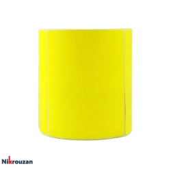 لیبل (برچسب) کاغذی رنگ زرد 500 عددی تک ردیفه 150×100 Yellow Paper Label