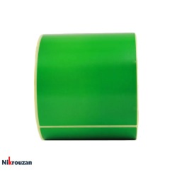 لیبل (برچسب) کاغذی رنگ سبز 500 عددی تک ردیفه 150×100 Green Paper Label
