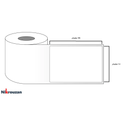 لیبل (برچسب) کاغذی رنگ قرمز 500 عددی تک ردیفه 150×100 Red Paper Label