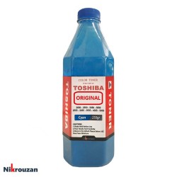 تونر شارژ اورجینال رنگی توشیبا آبی 250 گرمی